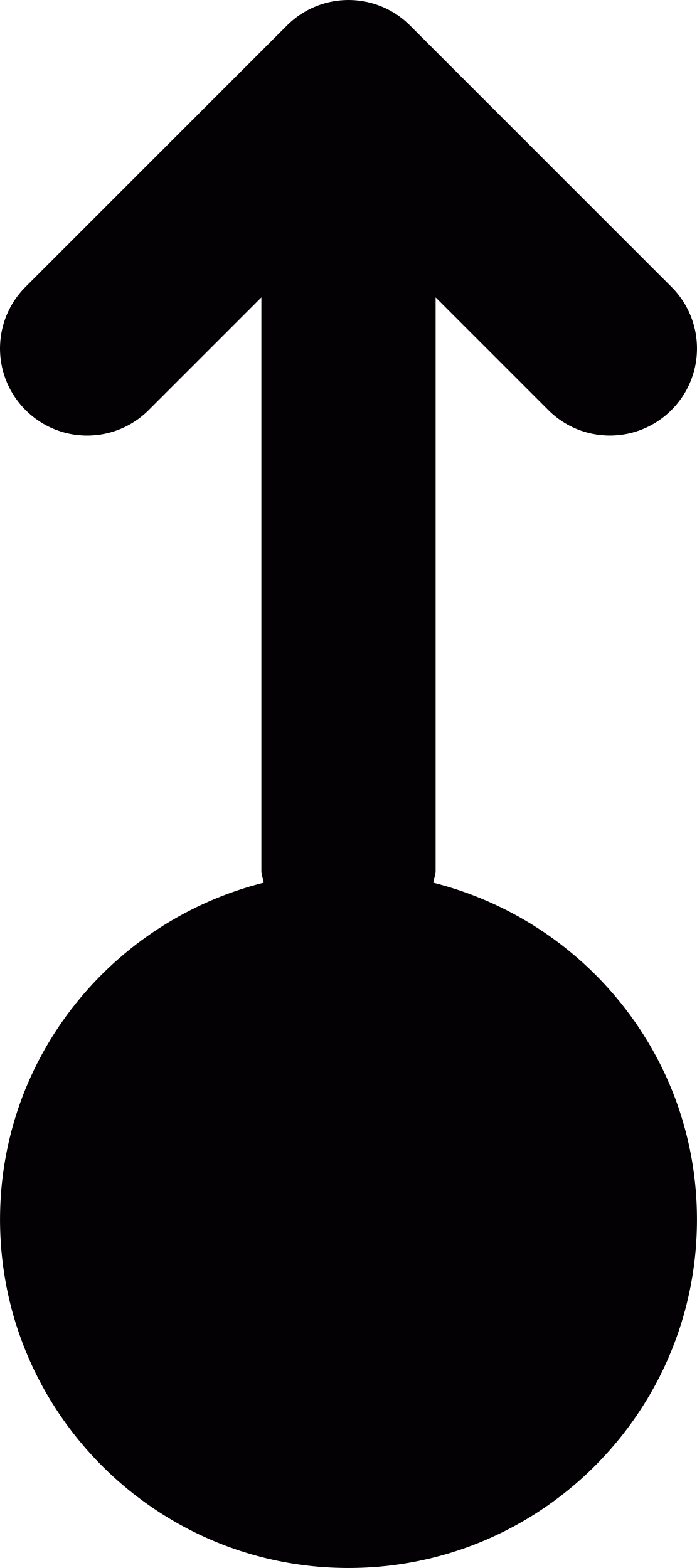 Dot With Up Arrow Sticker Svg Vector Free Vectors